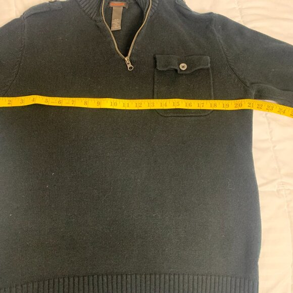 Dockers Men’s 1/4 Zip Cotton Sweater – Black – Medium - Picture 9 of 14